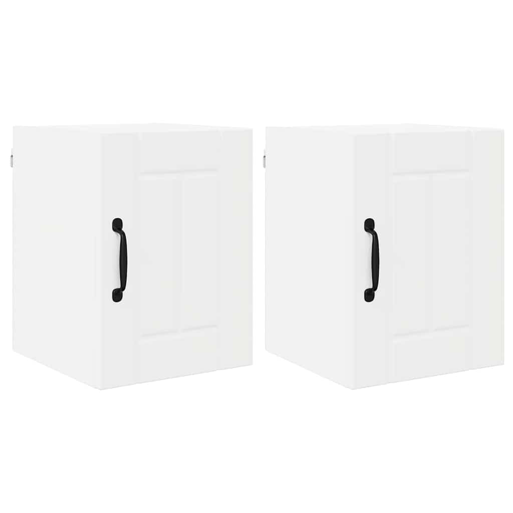 Küchenhängeschrank 2 pcs Weiß 30 x 31 x 40 cm Holzwerkstoff